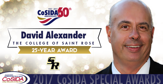 Special Awards Salute: David Alexander (The College of Saint Rose), 25-Year Award